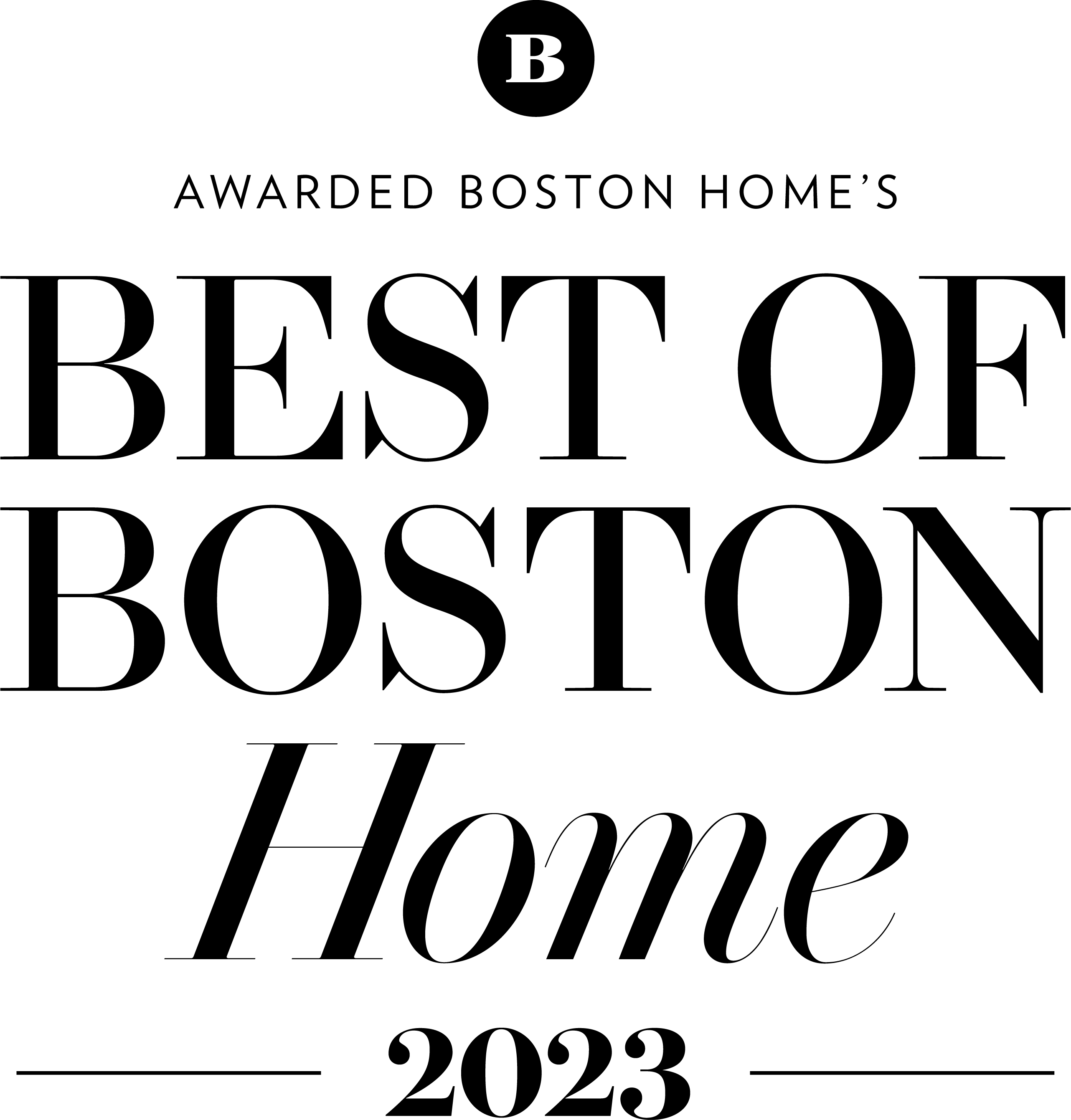 Best of Boston Home 2023 Award